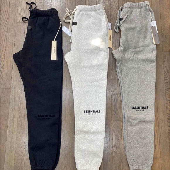 Essentials Men's Hoodie Trio - Black, Light Gray, Cream - Picture 3 of 4